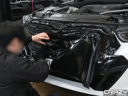 대구 BMW 5시리즈 아이코닉 글로우 키드니 그릴 랩핑 시공 후기 | 3M 2080 유광 블랙 / 대구 수성구 중동