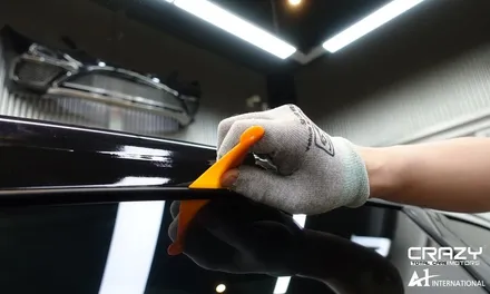 [크롬죽이기] BMW530i 윈도우크롬몰딩 3M 부분랩핑 대구/크레이지모터스 / 대구 수성구 중동