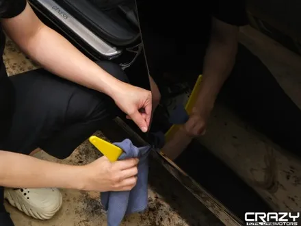 대구 제네시스 G80 오토벨벳 리페어 화이트 전체 고광택 랩핑 시공 후기 / 대구 수성구 중동