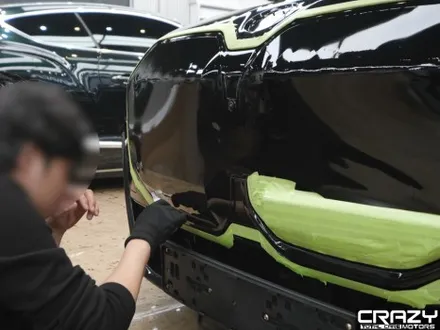 대구 BMW 740d 오토벨벳 고광택 듀오톤 & 크롬죽이기 시공 후기 | 앤트러사이트 그레이 메탈릭 / 대구 수성구 중동