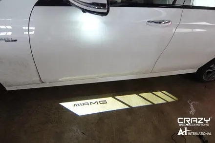 대구 벤츠E53AMG 크롬랩핑&웰컴라이트시공 / 대구 수성구 중동