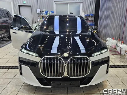 신형 BMW 740i AV(오토벨벳) 고광택 듀오톤 랩핑, 기온쿼츠 가죽코팅 시공후기 / 대구 수성구 중동