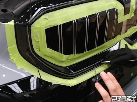 대구 BMW 5시리즈 아이코닉 글로우 키드니 LED 그릴 랩핑 시공 후기 / 대구 수성구 중동