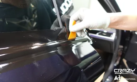 [크롬죽이기] BMW530i 윈도우크롬몰딩 3M 부분랩핑 대구/크레이지모터스 / 대구 수성구 중동