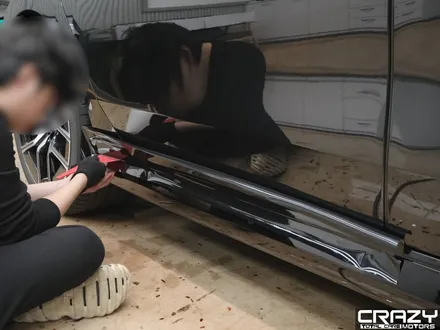 대구 BMW 740d 오토벨벳 고광택 듀오톤 & 크롬죽이기 시공 후기 | 앤트러사이트 그레이 메탈릭 / 대구 수성구 중동