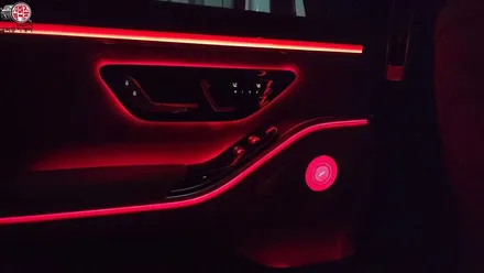 벤츠 S450 액티브 엠비언트+미드레인지 무드등+전동 부메스터 시공 / 부산 사상구