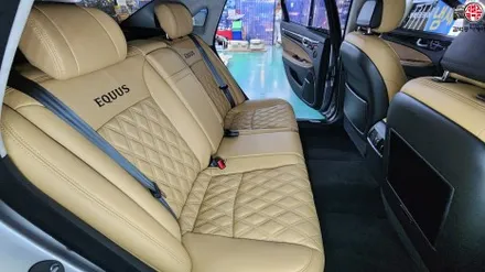 에쿠스 VS380 가죽시트 새들브라운 실내 커스텀 / 부산 사상구