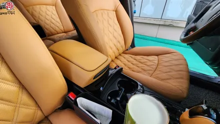 부산 가죽시트 오피러스 새들브라운 시공 / 부산 사상구