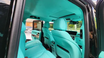 벤츠 지바겐 G63 AMG, 나파가죽 리무진시트 티파니민트 실내 풀커스텀 시공 / 부산 사상구 삼락동