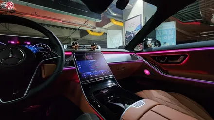 벤츠 S450 액티브 엠비언트+미드레인지 무드등+전동 부메스터 시공 / 부산 사상구