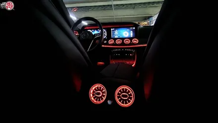 벤츠 E클래스 E250 송풍구 엠비언트 시공 / 부산 사상구