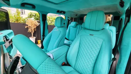 벤츠 지바겐 G63 AMG, 나파가죽 리무진시트 티파니민트 실내 풀커스텀 시공 / 부산 사상구 삼락동