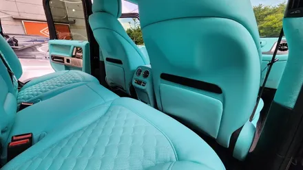 벤츠 지바겐 G63 AMG, 나파가죽 리무진시트 티파니민트 실내 풀커스텀 시공 / 부산 사상구 삼락동