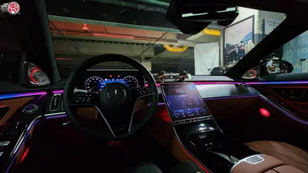 벤츠 S450 액티브 엠비언트+미드레인지 무드등+전동 부메스터 시공 / 부산 사상구