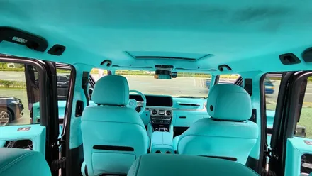 벤츠 지바겐 G63 AMG, 나파가죽 리무진시트 티파니민트 실내 풀커스텀 시공 / 부산 사상구 삼락동