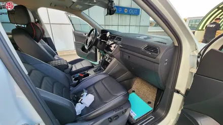 부산 가죽시트 티구안 새들브라운 시공 후기 / 부산 사상구