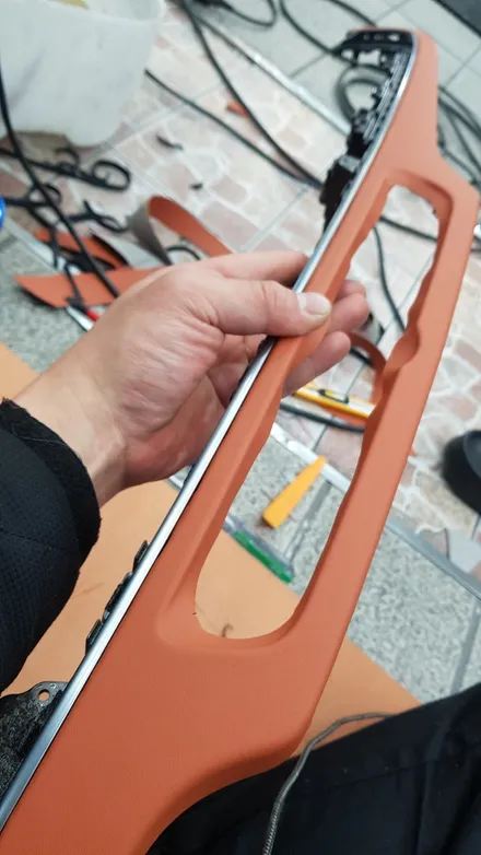 K9 리무진시트 오렌지 나파가죽 시공 / 부산 사상구 삼락동