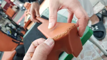 K9 리무진시트 오렌지 나파가죽 시공 / 부산 사상구 삼락동
