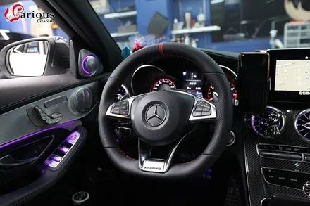 벤츠 C63 AMG 핸들 열선 시공 / 부산 사상구
