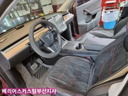 테슬라 모델Y 통풍시트 시공 / 부산 사상구