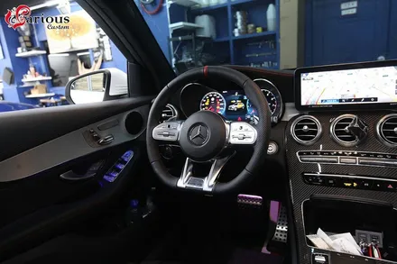 벤츠 GLC 43 AMG D컷 핸들열선 시공 / 부산 사상구