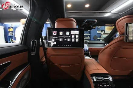 벤츠 S450 리어모니터 시공 / 부산 사상구