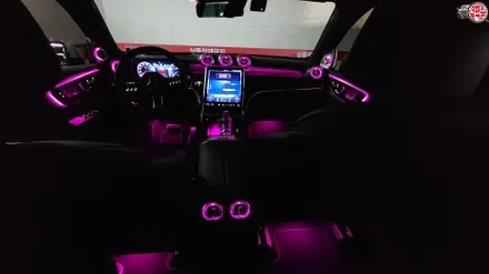 벤츠 GLC 쿠페 송풍구 엠비언트 시공한 후기~! / 부산 사상구