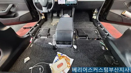 테슬라 모델3 통풍시트 블로워 타입 시공 / 부산 사상구