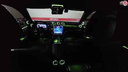 벤츠 GLC 쿠페 송풍구 엠비언트 시공한 후기~! / 부산 사상구