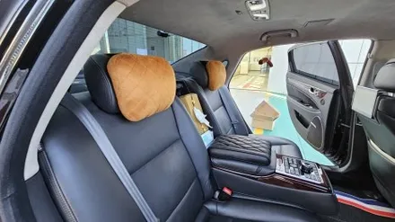 에쿠스 VS380 실내 커스텀 새들 브라운&딥 오렌지 가죽시트 도어트림 엠비언트 시공 / 부산 사상구 삼락동