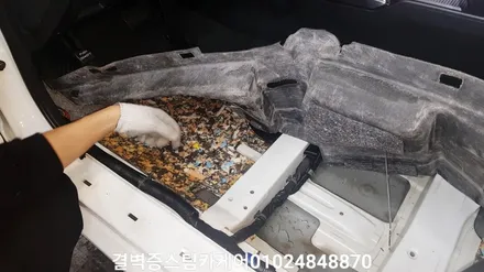 완벽한 부산 수입차량 실내크리닝 과 에바크리닝 푸조207rc / 부산 사상구 삼락동