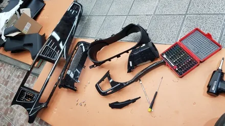 K9 리무진시트 오렌지 나파가죽 시공 / 부산 사상구 삼락동