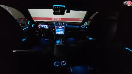 벤츠 GLC 쿠페 송풍구 엠비언트 시공한 후기~! / 부산 사상구