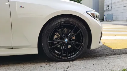BMW 3시리즈 휠 도색 비용 유광 블랙휠 휠도색 분체도장 / 시흥시 죽율동