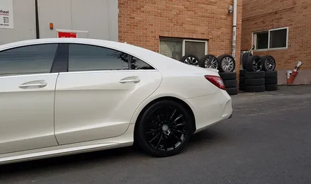 벤츠 CLS400 휠복원 방법 및 블랙유광 휠도색 분체도장 / 시흥시 죽율동