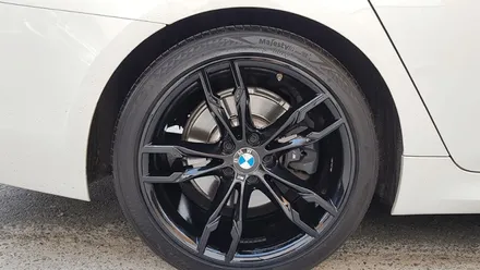 BMW 520D 하이그로시 블랙 분채도장 휠도색 휠복원 리더스휠 / 시흥시 죽율동