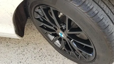 BMW 1시리즈 118D 휠복원 블랙휠 휠도색 분체도장 리더스휠 / 시흥시 죽율동