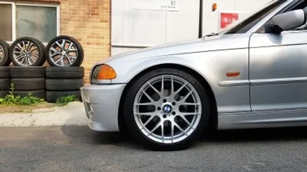 BMW 4세대 E46 320i 실버 휠복원 휠도색 분채도색 리더스휠 / 시흥시 죽율동