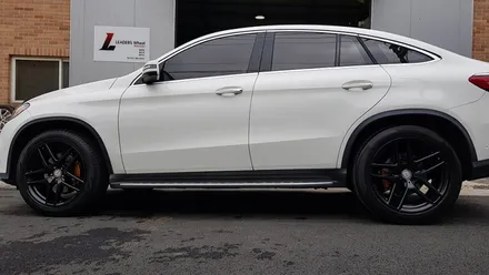 벤츠 GLE 쿠페 350D 휠복원 반 무광 블랙 휠도색 오렌지골드 캘리퍼도색 리더스휠 / 시흥시 죽율동