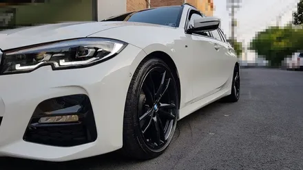 BMW 3시리즈 휠 도색 비용 유광 블랙휠 휠도색 분체도장 / 시흥시 죽율동