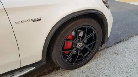 벤츠 GLC220 D 쿠페 휠긁힘 찍힘 휠복원 하이그로시 블랙 휠도색 분체도장 / 시흥시 죽율동