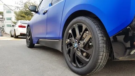 BMW i3 전기차 휠손상 휠복원 올블랙 검정 휠도색 분체도색 리더스휠 / 시흥시 죽율동