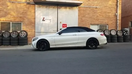 벤츠 C43 AMG 카브리올레 휠파손 휠복원 유광블랙 휠도색 분채도장 / 시흥시 죽율동