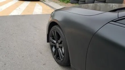 벤츠 CLS 400D 올블랙(크롬죽이기) 휠도색 휠복원 분체도장 리더스휠 / 시흥시 죽율동