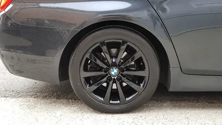BMW 528i 휠복원 휠 도색 후기 유광블랙 휠도색 분체도장 리더스휠 / 시흥시 죽율동