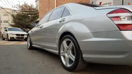 벤츠 W221 S550 휠복원 실버 컬러 휠도색 분체도색 / 시흥시 죽율동