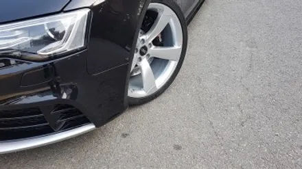아우디 RS5 휠복원 하이퍼실버 휠도색 분채도색 리더스휠 / 시흥시 죽율동