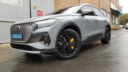 아우디 Q4 E트론 검정색 휠복원 휠도색 분체도장 / 시흥시 죽율동