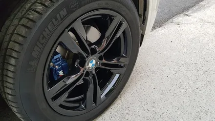 BMW X5 블랙휠 휠도색 휠복원 M팩 블루 캘리퍼도색 리더스휠 / 시흥시 죽율동