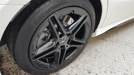 벤츠 A35 AMG 분체도장 블랙유광 휠도색 휠복원 리더스휠 / 시흥시 죽율동